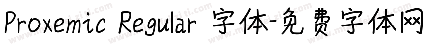 Proxemic Regular 字体字体转换